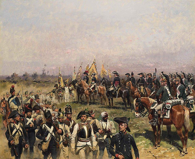 Edouard Detaille, 'Napoléon Bonaparte en Italie, 1797' 1883 collection privée Edouard Detaille, 'Napoléon Bonaparte en Italie, 1797' 1883 collection privée