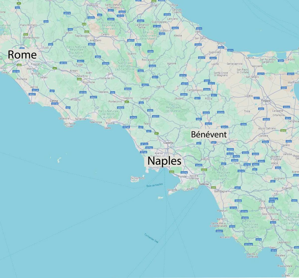 Bénévent (Google Maps)