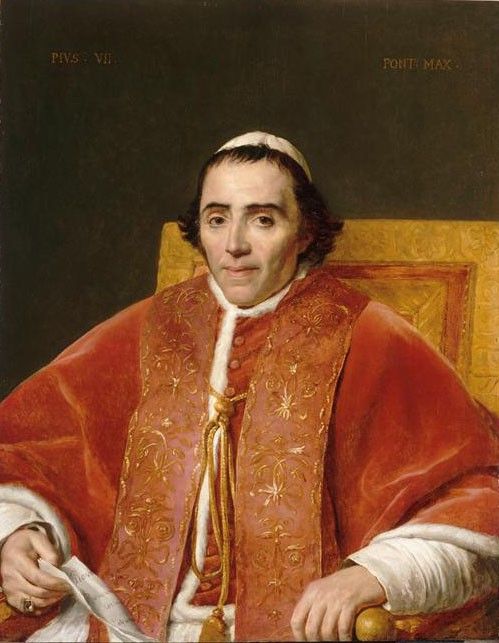 Le pape Pie VII par Jacques-Louis David